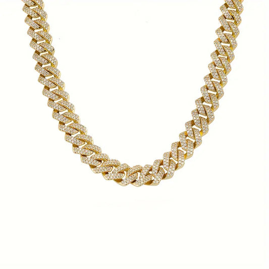 Miami Moissanite Cuban Chain - Gold