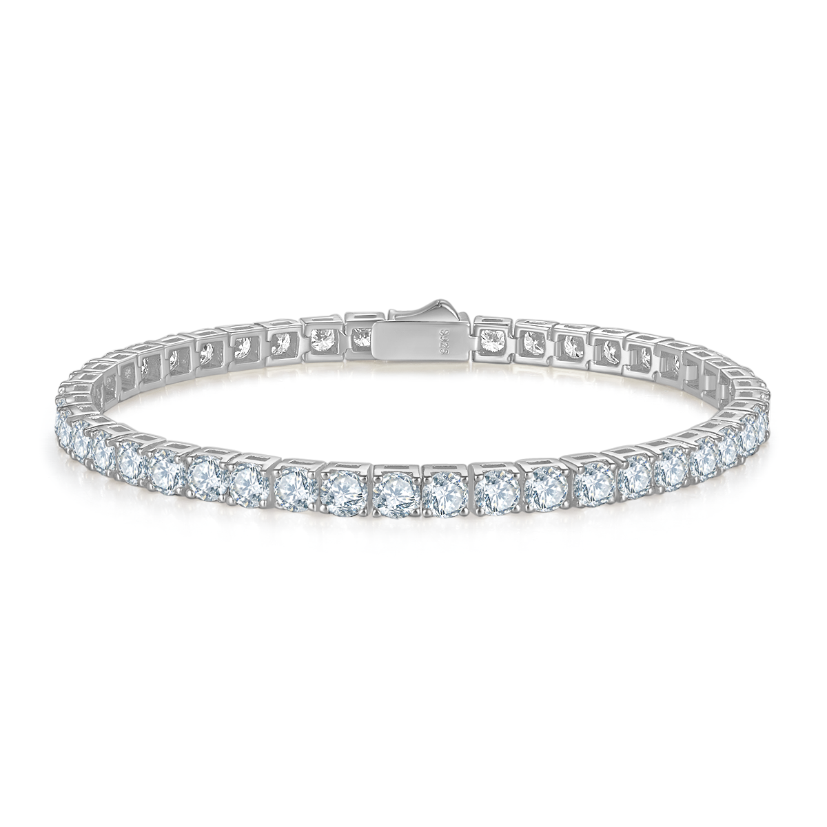 Moissanite Tennis Bracelet - Silver