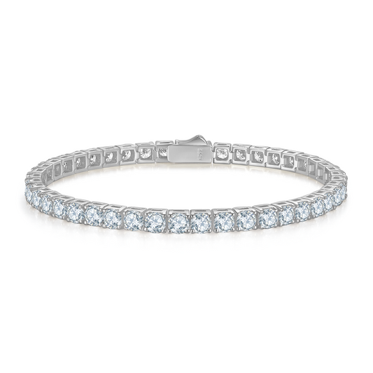 Moissanite Tennis Bracelet - Silver