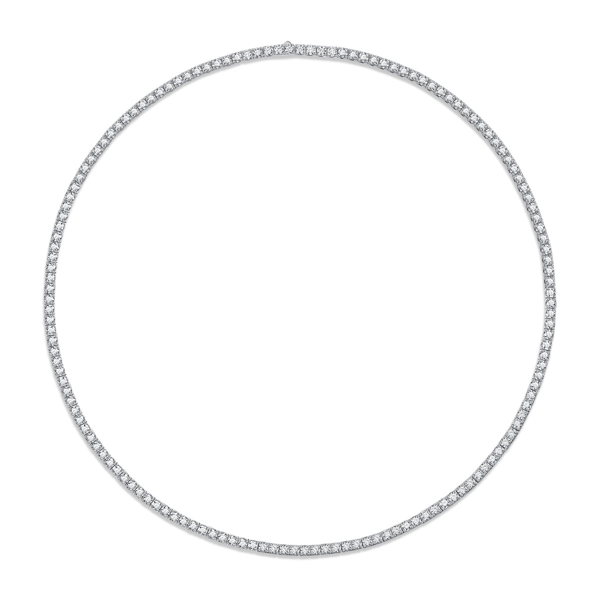 Moissanite Tennis Chain - Silver