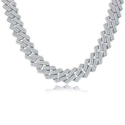 Miami Moissanite Cuban Chain - Silver